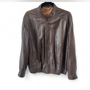 Men's Classic Brown Leather Jacket
